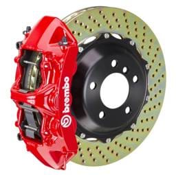 Brembo 2B1.9001A2 Brembo 03-07 H2 Rear GT BBK 4 Piston Cast 2pc 380x32 2pc Rotor Drilled-Red