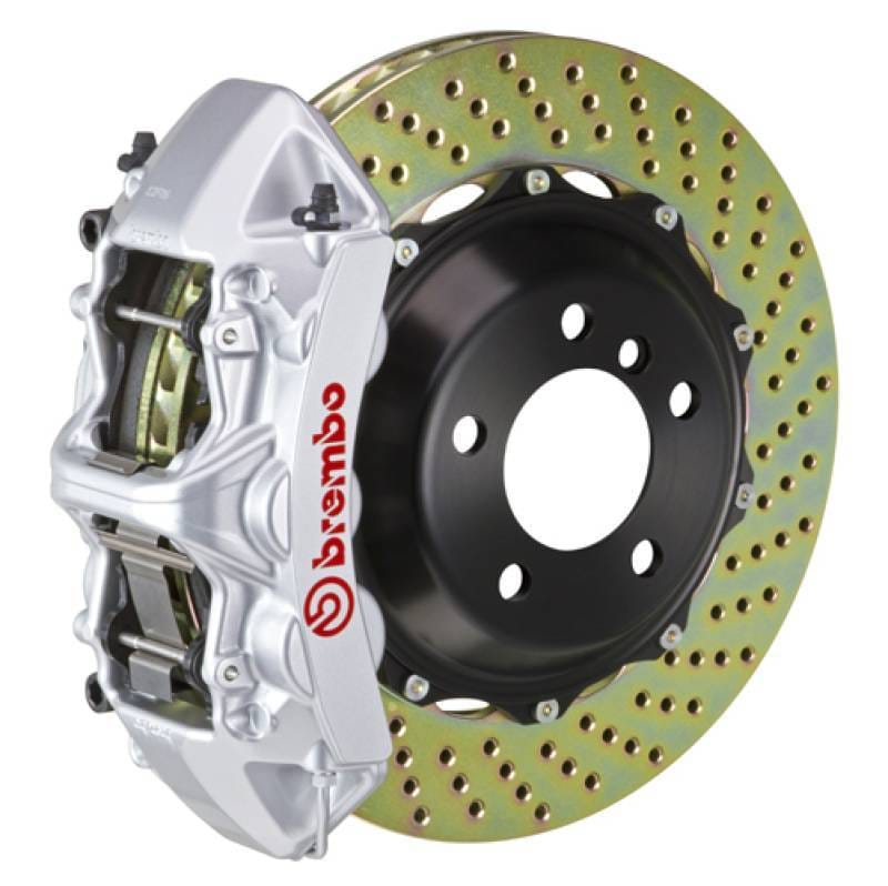 Brembo 2B1.9001A3 Brembo 03-07 H2 Rear GT BBK 4 Piston Cast 2pc 380x32 2pc Rotor Drilled-Silver