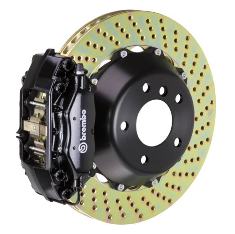 Brembo 2C1.8018A1 Brembo 00-05 ML500/ML55 AMG Rear GT BBK 4 Piston Cast 2pc 345x28 2pc Rotor Drilled-Black