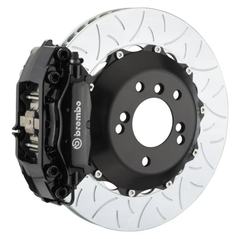 Brembo 2C3.8001A2 Brembo 01-06 M3 Rear GT BBK 4 Piston Cast 2pc 345x28 2pc Rotor Slotted Type-3-Red