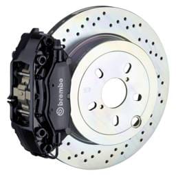 Brembo 2C4.5001A1 Brembo 66-89 911S/SC/Carrera Rear GT BBK 4 Piston Cast 2pc 309x28 1pc Rotor Drilled-Black