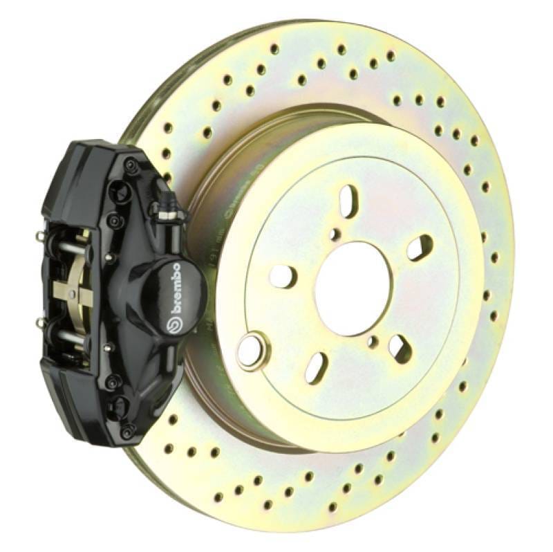 Brembo 2E4.4001A1 Brembo 92-98 318i/325i/328i Rear GT BBK 2 Piston Cast 2pc 294x19 1pc Rotor Drilled-Black