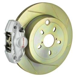 Brembo 2E5.4001A3 Brembo 92-98 318i/325i/328i Rear GT BBK 2 Piston Cast 2pc 294x19 1pc Rotor Slotted Type1-Silver