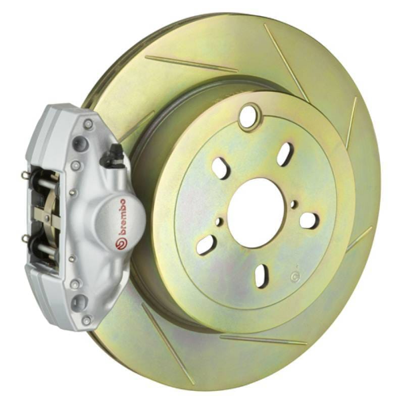 Brembo 2E5.4001A3 Brembo 92-98 318i/325i/328i Rear GT BBK 2 Piston Cast 2pc 294x19 1pc Rotor Slotted Type1-Silver