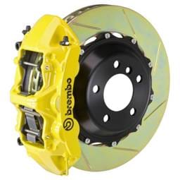 Brembo 2M2.9005A5 Brembo 08-16 R8 4.2/5.2 (CC Brake Eqpt) Rr GT BBK 6Pis Cast 380x32 2pc Rotor Slotted Type1-Yellow