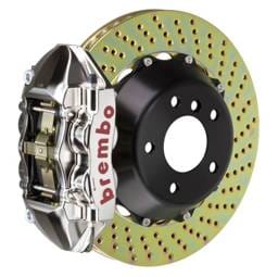 Brembo 2P1.8061AR Brembo 15-18 M3 Excl CC Brake Rr GTR BBK 4Pis Billet 345x28 2pc Rotor Drilled-Nickel