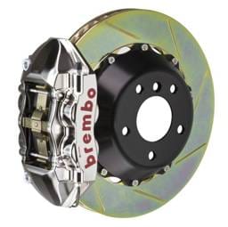 Brembo 2P2.8006AR Brembo 04-10 5-Series (Excl xDrive/M5) Rr GTR BBK 4Pist Billet 345x28 2pc Rotor Slot Type1 - Nickel