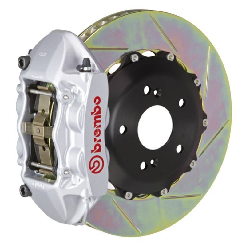 Brembo 2P2.6007A3 Brembo 07-15 TT 3.2L/09-15 TTS/12-13 TT RS Rr GT BBK 4Pist Cast 328x28 2pc Rotor Slot Type1-Silver