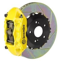 Brembo 2P2.6007A5 Brembo 07-15 TT 3.2L/09-15 TTS/12-13 TT RS Rr GT BBK 4Pist Cast 328x28 2pc Rotor Slot Type1-Yellow