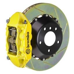 Brembo 2P2.8047A5 Brembo 12-14 328i MSport Brakes Excl xDrive Rr GT BBK 4Pis Cast 345x28 2pc Rtr Slot Type1-Yellow