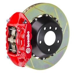 Brembo 2P2.9011A2 Brembo 03-08 SL55 AMG(Excl Black Series) Rr GT BBK 4Pist Cast 380x28 2pc Rotor Slotted Type1-Red