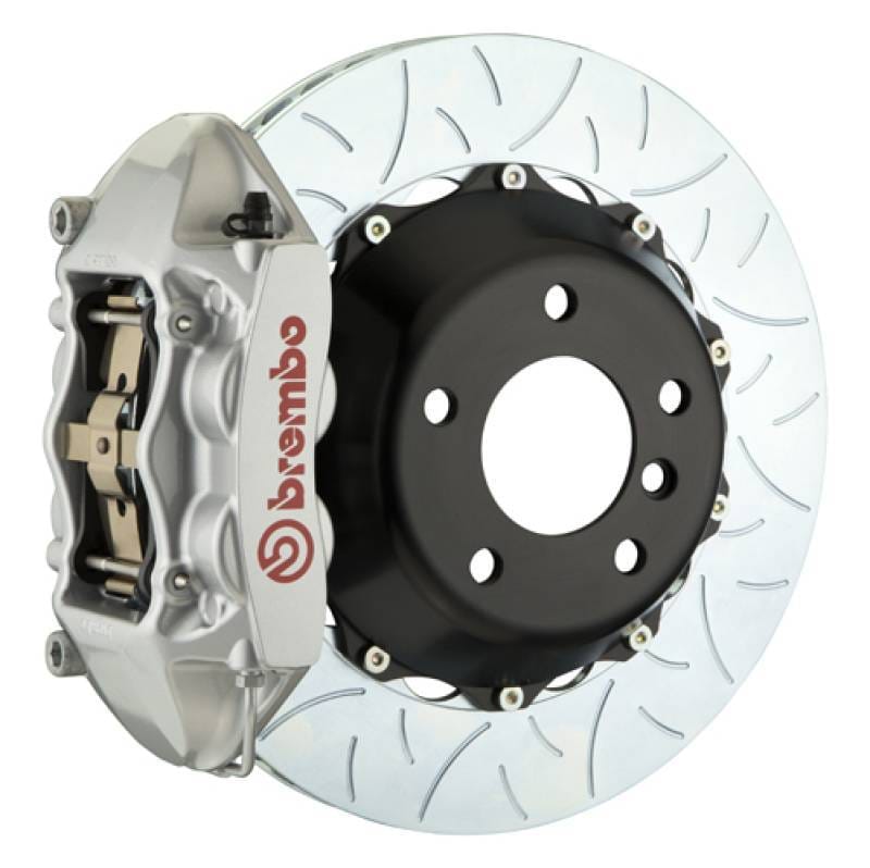 Brembo 2P3.8027A3 Brembo 05-1ster S/Spyder (Excl PCCB) Rr GT BBK 4Pis Cast 345x28 2pc Rtr Slot Type3-Silver