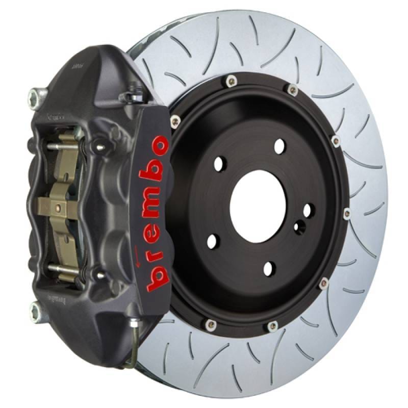 Brembo 2P3.8044AS Brembo 12-16 991.1 C2/C4 (Excl. PCCB) Rr GTS BBK 4Pist Cast 345x28 2pc Rotor Slotted Type3-Black HA