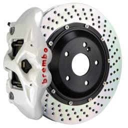 Brembo 2S1.9005A6 Brembo 11-18 Cayenne/S/GTS Rr GT BBK 4 Piston Cast 380x28 2pc Rotor Drilled- White
