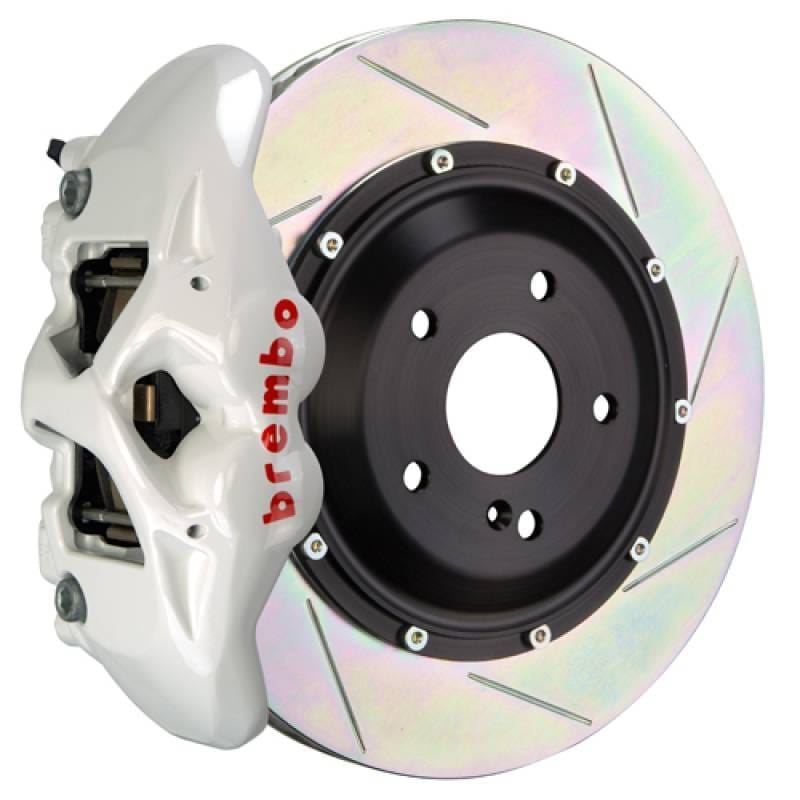 Brembo 2S2.9014A6 Brembo 15-18 M3 (CC Brake Eqpt) Rr GT BBK 4Pis Cast 380x28 2pc Rotor Slotted Type1-White