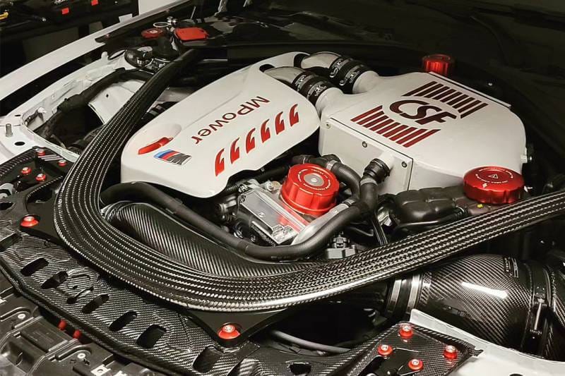 CSF Cooling - Racing & High Performance Division 8082R CSF 2014+ BMW M3/M4 (F8X) Top Mount Charge-Air-Cooler - Raw Finish - Fits 2015-2021 BMW M4, M3, M2 thumbnail 9