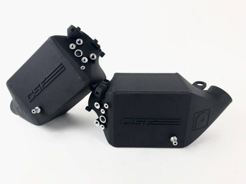 CSF Cooling - Racing & High Performance Division 8109 CSF 12-16 BMW M5 (F10) / 12-18 BMW M6 (F06/F12/F13) Twin Charge-Air-Cooler Set - Crinkle Black - Fits 2012-2019 BMW M5, M6, M6 Gran Coupe thumbnail 3