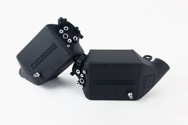 CSF Cooling - Racing & High Performance Division 8109 CSF 12-16 BMW M5 (F10) / 12-18 BMW M6 (F06/F12/F13) Twin Charge-Air-Cooler Set - Crinkle Black - Fits 2012-2019 BMW M5, M6, M6 Gran Coupe thumbnail 7