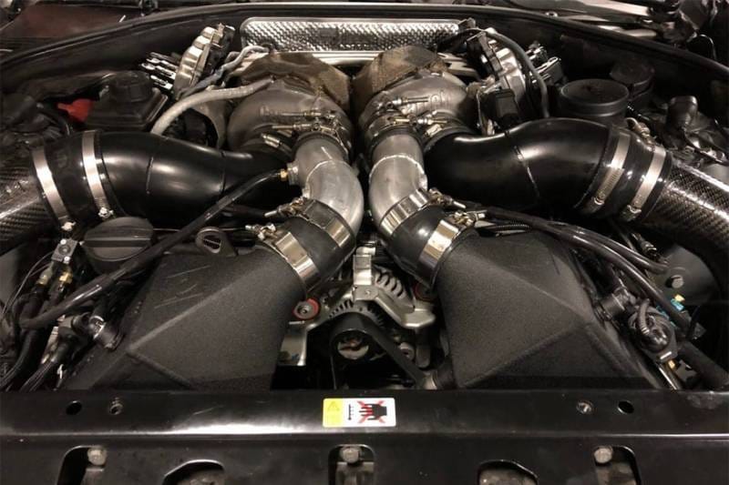 CSF Cooling - Racing & High Performance Division 8109 CSF 12-16 BMW M5 (F10) / 12-18 BMW M6 (F06/F12/F13) Twin Charge-Air-Cooler Set - Crinkle Black - Fits 2012-2019 BMW M5, M6, M6 Gran Coupe thumbnail 11