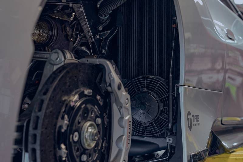 CSF Cooling - Racing & High Performance Division 8210B CSF 16-19 Ferrari 488 GTB/Spider 19-20 Pista High Performance Intercooler System - Black - Fits select 2016-2022 Ferrari models thumbnail 17