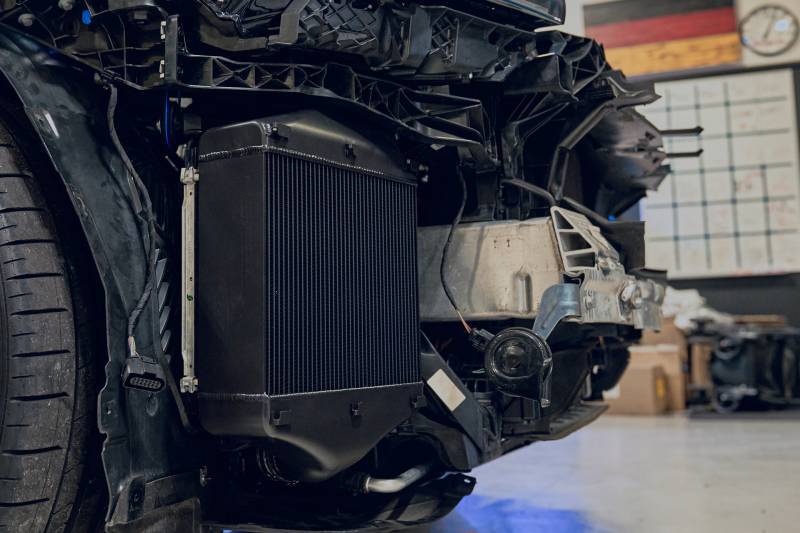 CSF Cooling - Racing & High Performance Division 8211 CSF 2019+ Lamborghini Urus / 2020+ Audi RS Q8 / SQ8 / SQ7 High Performance Intercooler System- Black - Fits select 2018-2027 Porsche, Lamborghini applications thumbnail 19