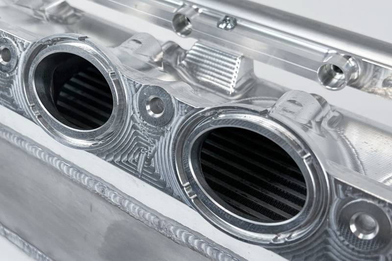 CSF Cooling - Racing & High Performance Division 8400 CSF Gen 2 B58 Race X Charge-Air-Cooler Manifold - Raw Billet Aluminum Finish - Fits select 2018-2023 BMW models thumbnail 9