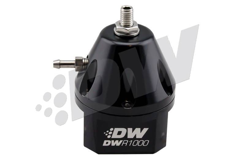 DeatschWerks 6-1000-FRB DeatschWerks DWR1000 Adjustable Fuel Pressure Regulator - Black