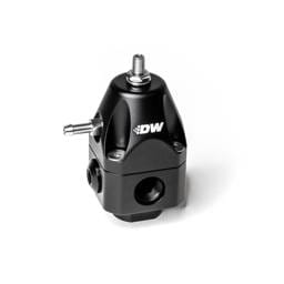DeatschWerks 6-1002-FRB DeatschWerks DWR1000c Adjustable Fuel Pressure Regulator Dual 6AN Inlet and 6AN Outlet - Black