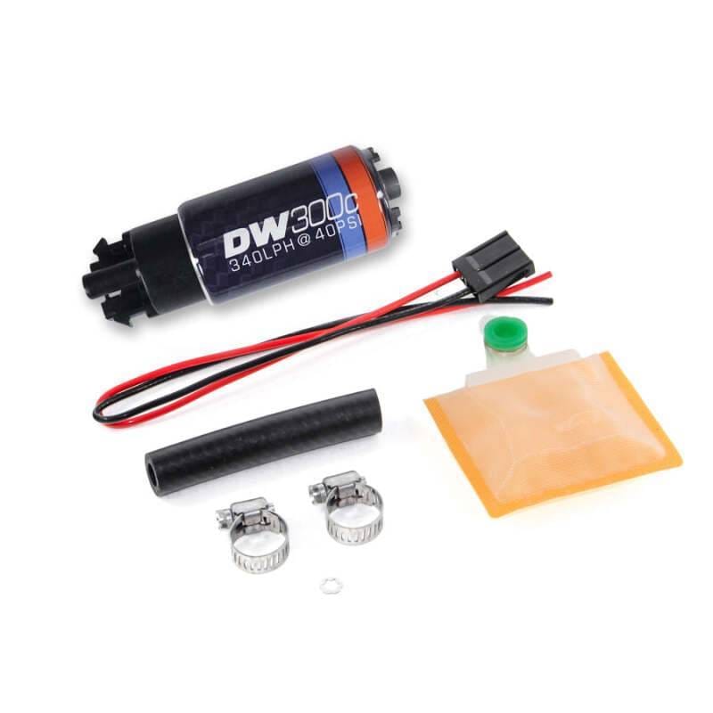 DeatschWerks 9-307-1000 DeatschWerks 340lph DW300C Compact Fuel Pump w/ Universal Install Kit (w/o Mounting Clips) thumbnail 3