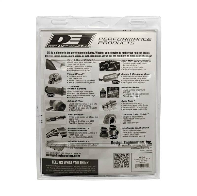 DEI 10540 DEI Protect-A-Boot - 8in - 6-pack - No Ring - Titanium thumbnail 7