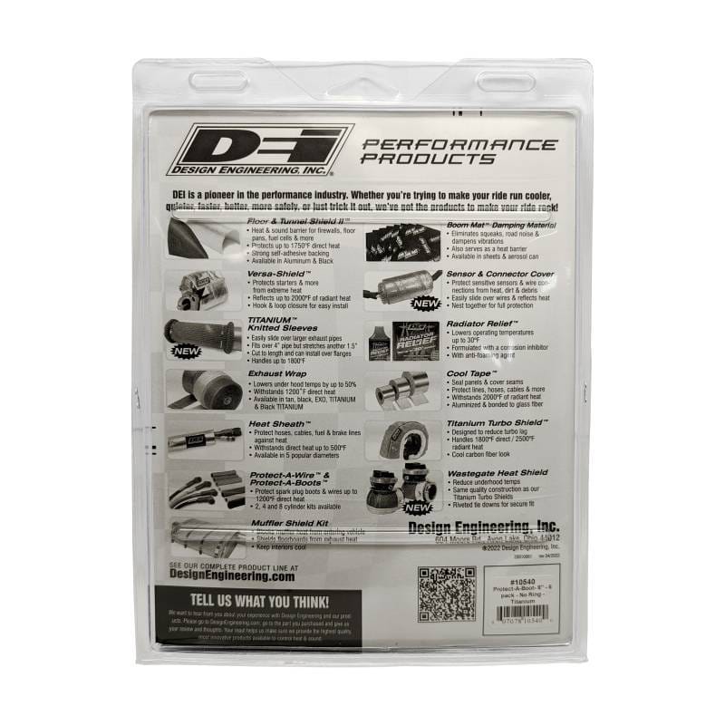 DEI 10540 DEI Protect-A-Boot - 8in - 6-pack - No Ring - Titanium thumbnail 11
