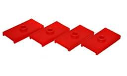 Energy Suspension 62-80 MG MGB Red Rear Leaf Spring Pad Set - 10.6102R