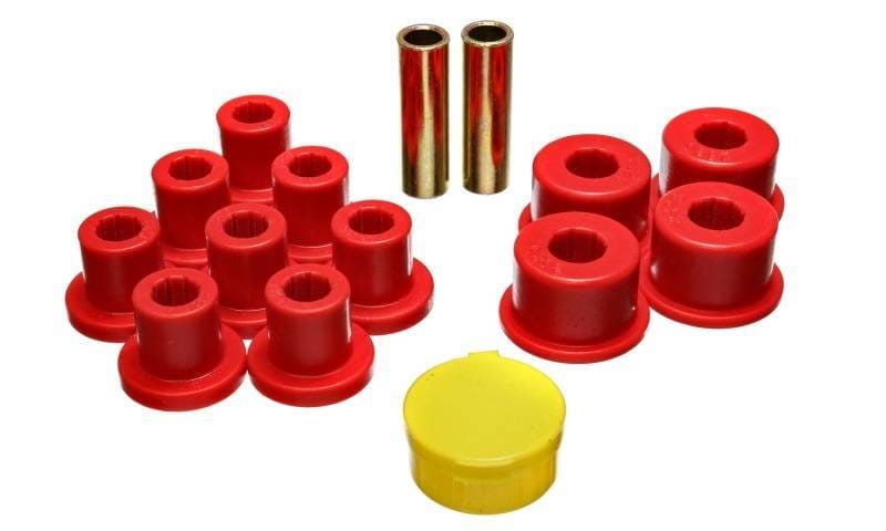 Energy Suspension 6/74-80 MG MGB Red Rear Leaf Spring Bushing Set - 10.2101R thumbnail 2