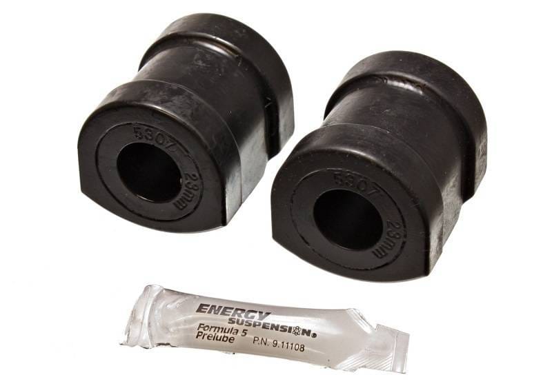 Energy Suspension 12.5101G Energy Suspension 92-99 BMW 318I/325i/328I Black 23mm Front Sway Bar Frame Bushings - Fits 1989-2002 BMW Z3, 535i, 540i