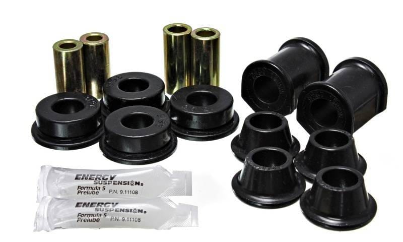 Energy Suspension 15.3107G Energy Suspension 8/73-79 VW Super Beetle (Stamped) Black Front Control Arm Bushing Set - Fits 1973-1975 Volkswagen Super Beetle