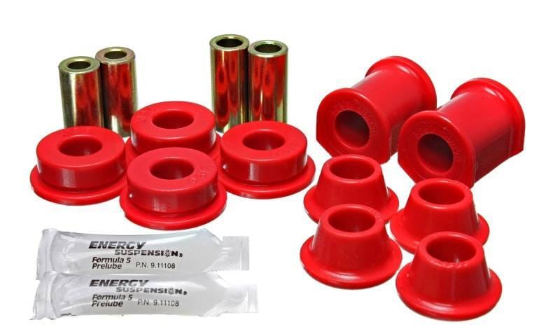 Energy Suspension 15.3107R Energy Suspension 8/73-79 VW Super Beetle (Stamped) Red Front Control Arm Bushing Set - Fits 1973-1975 Volkswagen Super Beetle