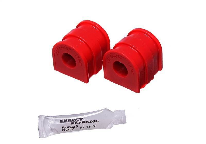Energy Suspension 15.5109R Energy Suspension 06-14 VW GTI/06-09 VW Rabbit Red 19.6mm Rear Sway Bar Bushing Set - Fits 2006-2016 Volkswagen GTI, Rabbit, Eos