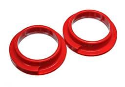 Energy Suspension 15.6103R Energy Suspension Universal 3in ID 4 5/16in OD 1 1/8in H Red Coil Spring Isolators (2 per set) - Fits 1985-1999 Volkswagen Jetta