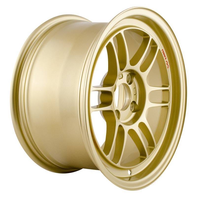 Enkei 3795804928GG Enkei RPF1 15x8 4x100 28mm Offset 75mm Bore Gold Wheel thumbnail 3