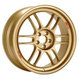Enkei 3797906545GG Enkei RPF1 17x9 5x114.3 45mm Offset 73mm Bore Gold Wheel  RX8