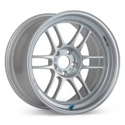 Enkei 37981056510SP Enkei RPF1RS 18x10.5 5x114.3 10mm Offset 75mm Bore Silver Wheel