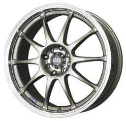 Enkei 409-670-03SP Enkei J10 16x7 5x108/115 38mm Offset 72.6mm Bore Dia Silver w/ Machined Lip Wheel