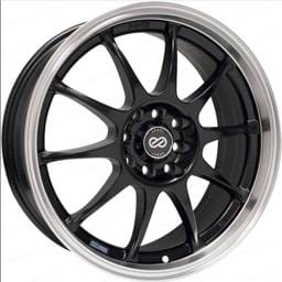 Enkei 409-770-16BK Enkei J10 17x7 5x112/120 38mm Offset 72.62mm Bore Dia Matte Black w/ Machined Lip Wheel (MOQ 40)