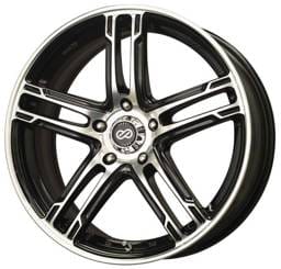 Enkei 434-770-6540BKM Enkei FD-05 17x7 5x114.3 40mm Offset Black Machined Wheel