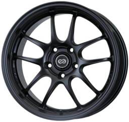 Enkei 460-770-4938BK Enkei PF01 17x7 4x100 38mm Offset 75mm Bore Diameter Matte Black Wheel **SPECIAL ORDER**