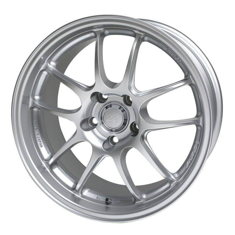 Enkei 460-770-4945SP Enkei PF01 17x7 4x100 45mm Offset 75mm Bore Diameter Silver Wheel