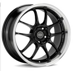 Enkei 460-780-6550BKM Enkei PF01SS 17x8 5x114.3 50mm Offset 75mm Bore Diameter Gloss Black w/ Machined Lip