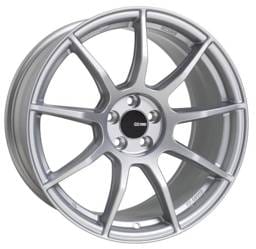 Enkei 492-790-8045SP Enkei TS9 17x9 5x100 45mm Offset 72.6mm Bore Silver Paint