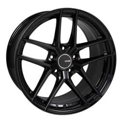 Enkei 498-880-3140BK Enkei TY5 18x8 5x108 40mm Offset 72.6mm Bore Black Wheel