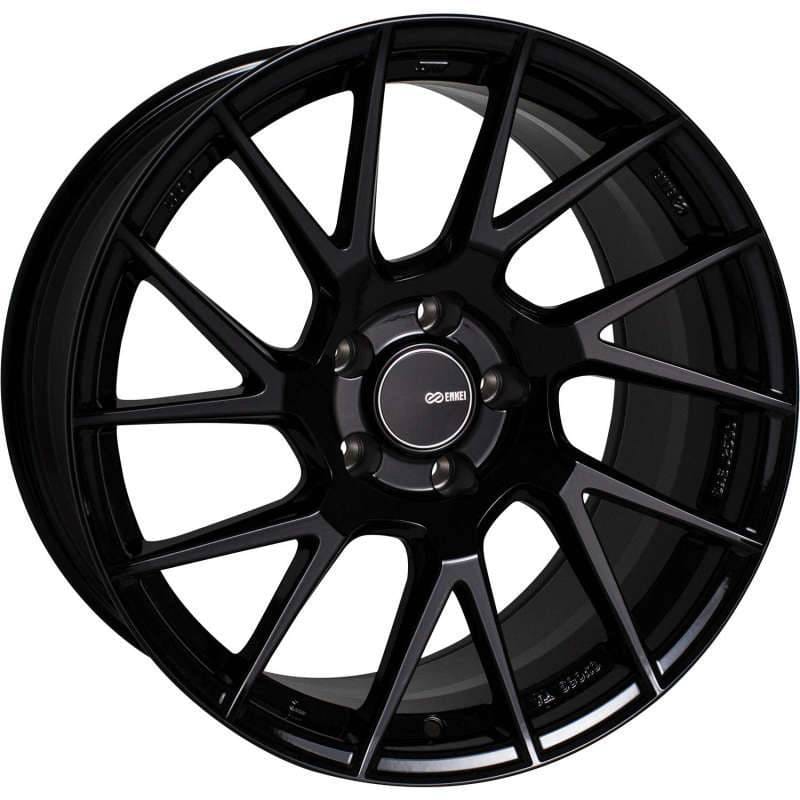 Enkei 507-880-4445BK Enkei TM7 18x8.0 5x112 45mm Offset 72.6mm Bore Gloss Black Wheel